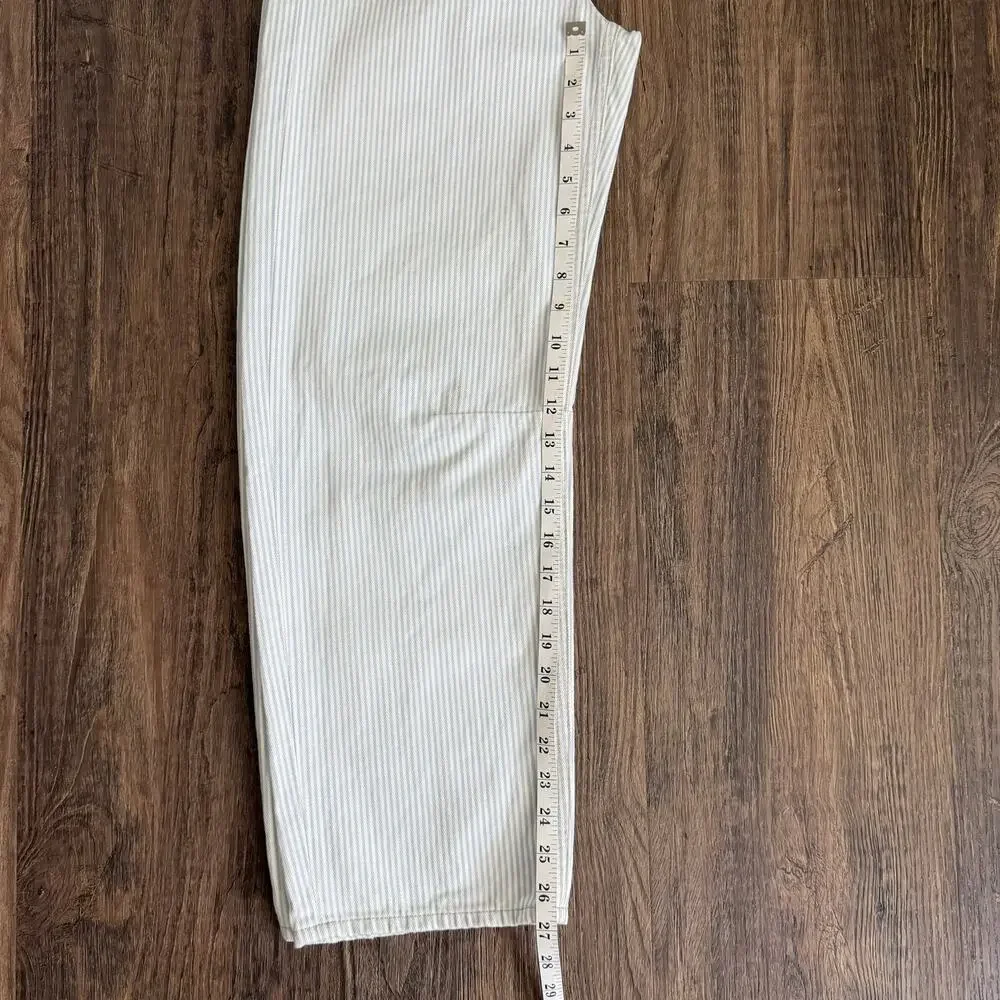 Citizens of Humanity Miro Marine Blue Stripe Relaxed Jeans Size 24